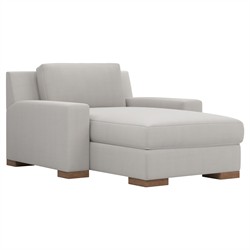 Henri Sterling Velvet Chaise