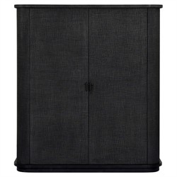 Berlin Modern Classic Black Painted Linen Cabinet