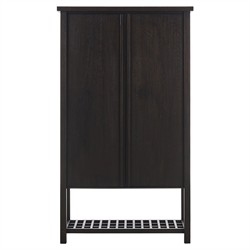 Dalton Rustic Lodge Smoked Black Oak Cabinet