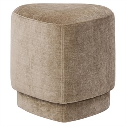 Deenie Modern Classic Brown Velvet Ottoman