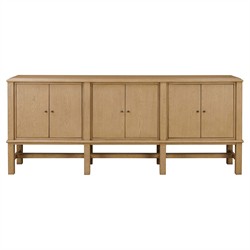 Fairview Coastal Beach Light Wash Oak Media Console - 92"
