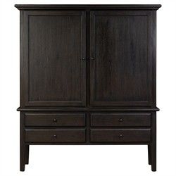 Whitney Rustic Lodge Black Oak Cabinet