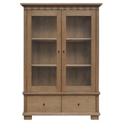 Lillia Updated Traditional Brown Wood Cabinet