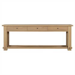 Maurice Coastal Beach Natural Oak Console Table