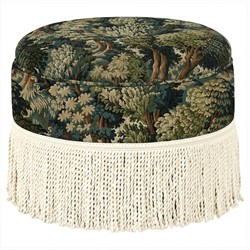 Anslie Tapestry Forest Weave Ottoman