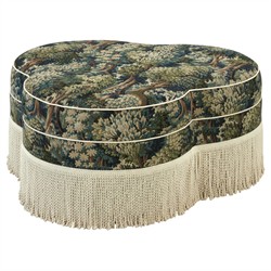 Carlyn Tapestry Forest Weave Ottoman