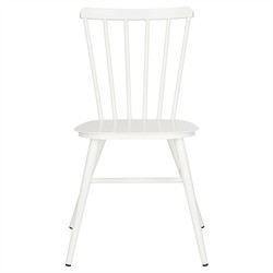 Elaine Modern Classic White Aluminum Outdoor Dining Chair - Set of 2
