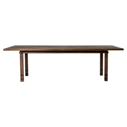 Vaterra Updated Traditional Brown Teak Rectangular Outdoor Dining Table - 102"