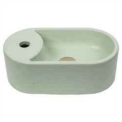 Alessio Modern Classic 16" Concrete Sink - Pistachio