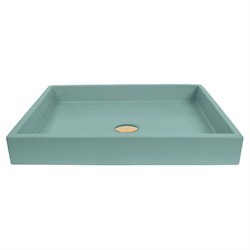 Juniper Modern Classic 20" Concrete Sink - Turquoise
