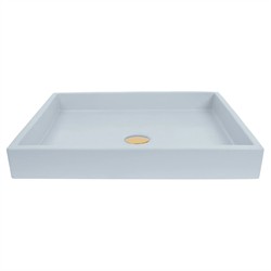Juniper Modern Classic 20" Concrete Sink - Light Blue