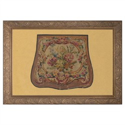 Reese Traditional Warm Yellow Floral Tapestry Mixed Media 2 - 24x16