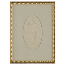 Nora Traditional Intaglio Soft Grey Mixed Media 2 - 5.5x10.5