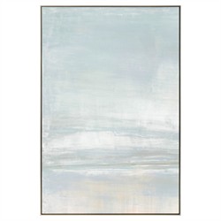 John Richard Salt in the Horizon 1 Blue Abstract Painting - 56x38