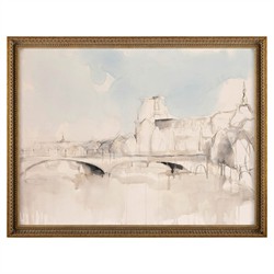 John Richard Kingdoms and Crowns Cream Landscape Painting - 40x52