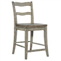Remy French Country Light Grey Oak Swivel Counter Stool
