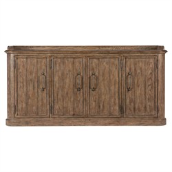 Asher Updated Traditional Brown Oak Wood Buffet