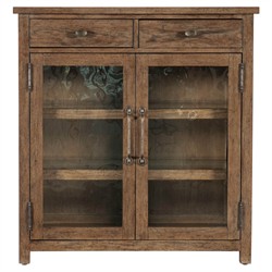 Asher Updated Traditional Brown Oak Wood Cabinet