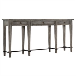 Harvey Updated Traditional Grey Distressed Maple Wood Console Table