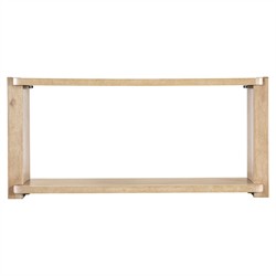 Nigel Coastal Beach Light Oak Rectangular Console Table