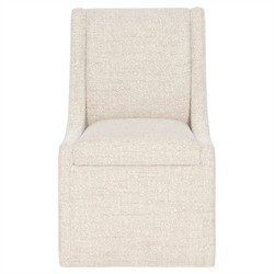 Selene Modern Classic Cream Linen Dining Chair