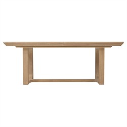 Roman Modern Light Brown Oak Rectangular Extendable Dining Table - 81-121"
