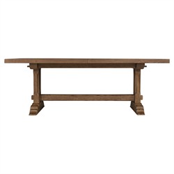 Siena Updated Traditional Brown Oak Rectangular Extendable Dining Table - 86-126"