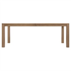 Amleto Modern Classic Brown Oak Rectangular Extendable Dining Table - 84-102"