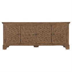 Asher Rustic Lodge Brown Oak Media Cabinet - 84"