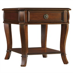 Haven Updated Traditional Cherry Wood Rectangular End Table