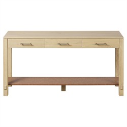 Blake Modern Classic Light Wash Wood Rectangular Console Table