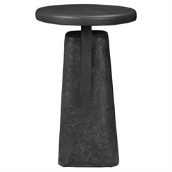 Daro Modern Classic Black Concrete Outdoor End Table