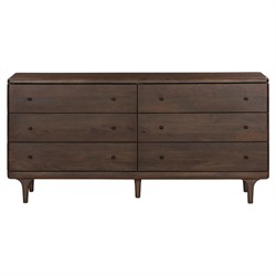 Eldrin Rustic Lodge Brown Mango Wood Double Dresser