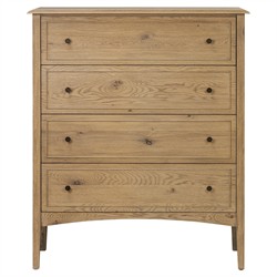 Adelaide Rustic Lodge Brown Aged Oak Tall Dresser