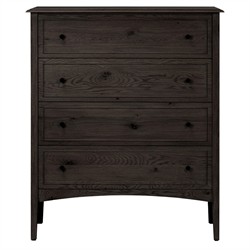 Adelaide Rustic Lodge Smoked Black Oak Tall Dresser