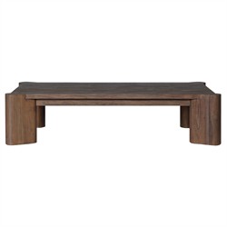 Soho Modern Classic Brown Teak Rectangular Outdoor Coffee Table