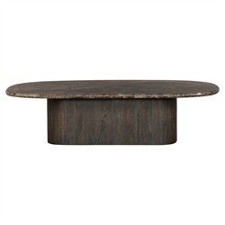 Tori Modern Classic Brown Marble Coffee Table