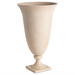 Ernesto Updated Traditional Cream Footed Decorative Vase