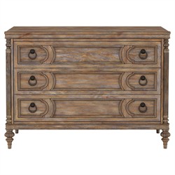 Massimo Updated Traditional Brown Wood Bachelor Chest