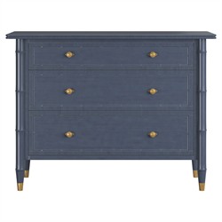 Zaylen Updated Traditional Blue Wood Bachelor Chest