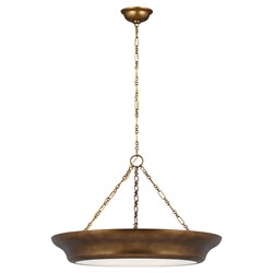 Lenoir Updated Traditional Vintage Gild Chandelier - 24"