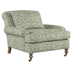 Carter Dried Herb Cotton Weave Chair and a Half