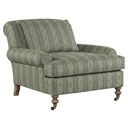 Carter Basil Stripe Chair and a Half
