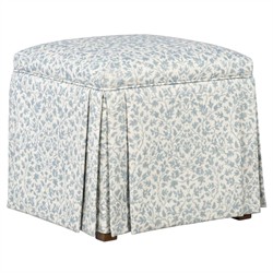 Minna Cherished Sky Sunbrella Ottoman