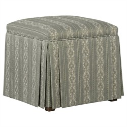 Minna Basil Stripe Ottoman