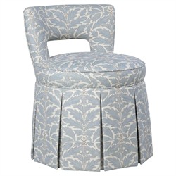 Lizbeth Blue Porcelain Cotton Weave Chair