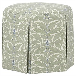 Rafaela Dried Herb Cotton Weave Ottoman