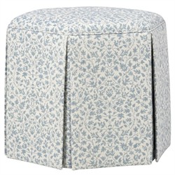 Rafaela Cherished Sky Sunbrella Ottoman