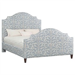Riya Blue Porcelain Cotton Weave Bed - Queen