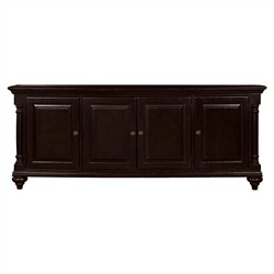 Palazzo Updated Traditional Black Wood Media Cabinet